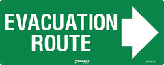 Evacuation Route, Arrow Right, Luminous Sign - Safety Sign