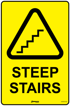 Steep Stairs Sign - Safety Sign