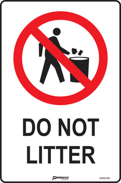 Do Not Litter Sign - Safety Sign