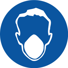 Mask Pictogram, Disc Sign - Safety Sign