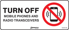 Turn Off Mobile Phones And Radio Transceivers Sign - Safety Sign