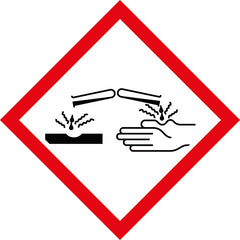 Corrosive (GHS Design) - Safety Sign