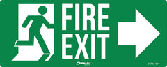 Running Man, Fire Exit, Arrow Right, Luminous Sign - Safety Sign