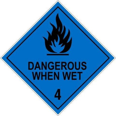 Dangerous When Wet 4 Sign - Safety Sign