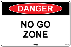 Danger No Go Zone Sign - Safety Sign