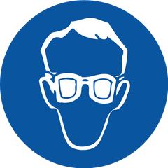 Eye Protection Pictogram, Disc Sign - Safety Sign