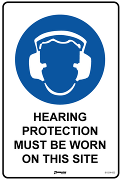 Hearing Protection Must Be Worn On This Site Sign - Safety Sign