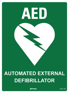 AED Automated External Defibrillator Sign - Safety Sign