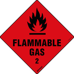 Flammable Gas 2 Sign - Safety Sign