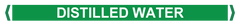 Pipe Markers, , Pack/10 - Distilled Water (Green) - Safety Sign