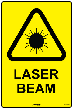Laser Beam Sign - Safety Sign