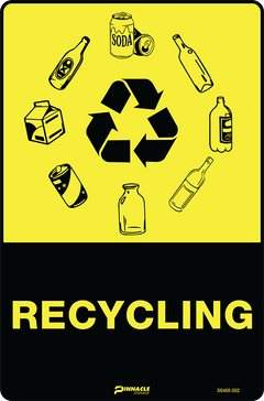 Recycling (Bottles & Cans) Sign - Safety Sign