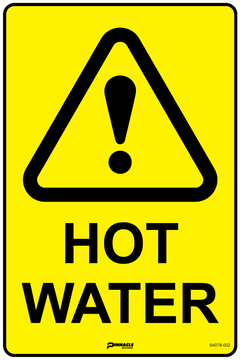 Hot Water Sign - Safety Sign