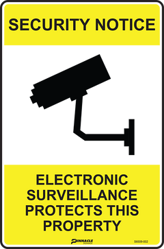 Security Notice Electronic Surveillance Protects This Property Sign - Safety Sign