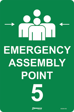 Emergency Assembly Point 5 Sign - Safety Sign