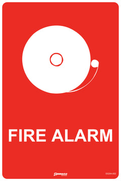 Fire Alarm (With Picto) Sign - Safety Sign