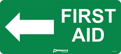 First Aid (Arrow to Left) Sign - Safety Sign