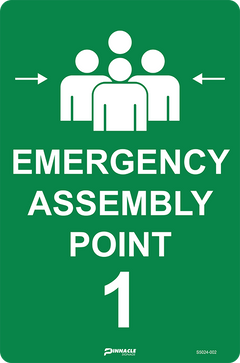 Emergency Assembly Point 1 Sign - Safety Sign