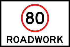 40 Speed Limit, Boxed Edge Sign - Safety Sign