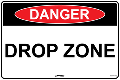 Danger Drop Zone Sign - Safety Sign