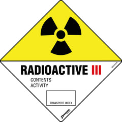 Radioactive 3 Sign - Safety Sign