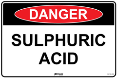 Danger Sulphuric Acid Sign - Safety Sign