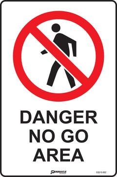 Danger No Go Area Sign - Safety Sign