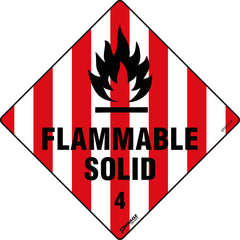 Flammable Solid 4 Sign - Safety Sign