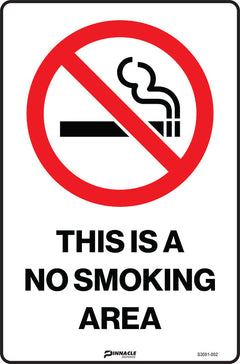 This Is A No Smoking Area Sign - Safety Sign