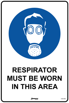 Respirator Must Be Worn In This Area Sign - Safety Sign