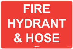 Fire Hydrant & Hose Sign - Safety Sign