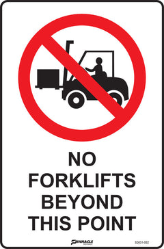 No Forklifts Beyond This Point Sign - Safety Sign