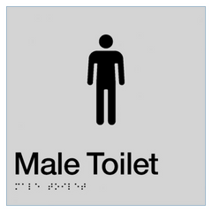 Sign, Male Toilet, , Blue/White PVC - Safety Sign