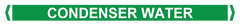 Pipe Markers, , Pack/10 - Condenser Water (Green) - Safety Sign