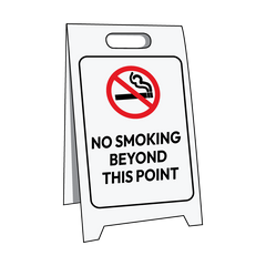 Sign Stand, No Smoking Beyond This Point - Safety Sign