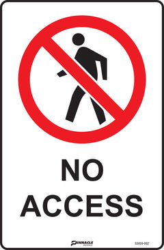 No Access Sign - Safety Sign