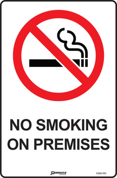 No Smoking On Premises Sign - Safety Sign