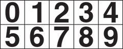 Magnetic Numbers For Safety Record Board Sign - Safety Sign