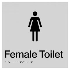Sign, Female Toilet, , Blue/White PVC - Safety Sign