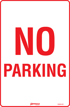 No Parking Sign - Safety Sign