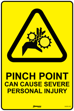 Pinch Point Can Cause Severe Personal Injury Sign - Safety Sign
