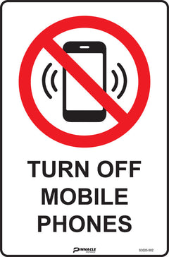 Turn Off Mobile Phones Sign - Safety Sign