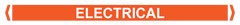 Pipe Markers, , Pack/10 - Electrical (Orange) - Safety Sign