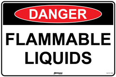 Danger Flammable Liquids Sign - Safety Sign