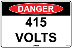 Danger 415 Volts Sign - Safety Sign