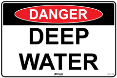 Danger Deep Water Sign - Safety Sign