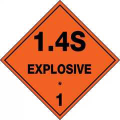 Explosive 1.4S Sign - Safety Sign