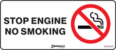 Stop Engine No Smoking Sign - Safety Sign