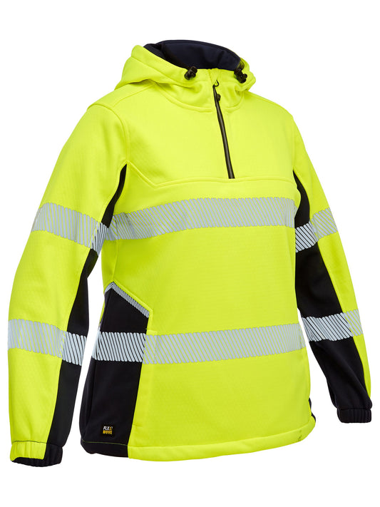 BKL6571T Women's Flx & Move™ Hi Vis Taped Liquid Repellent Fleece Hoodie