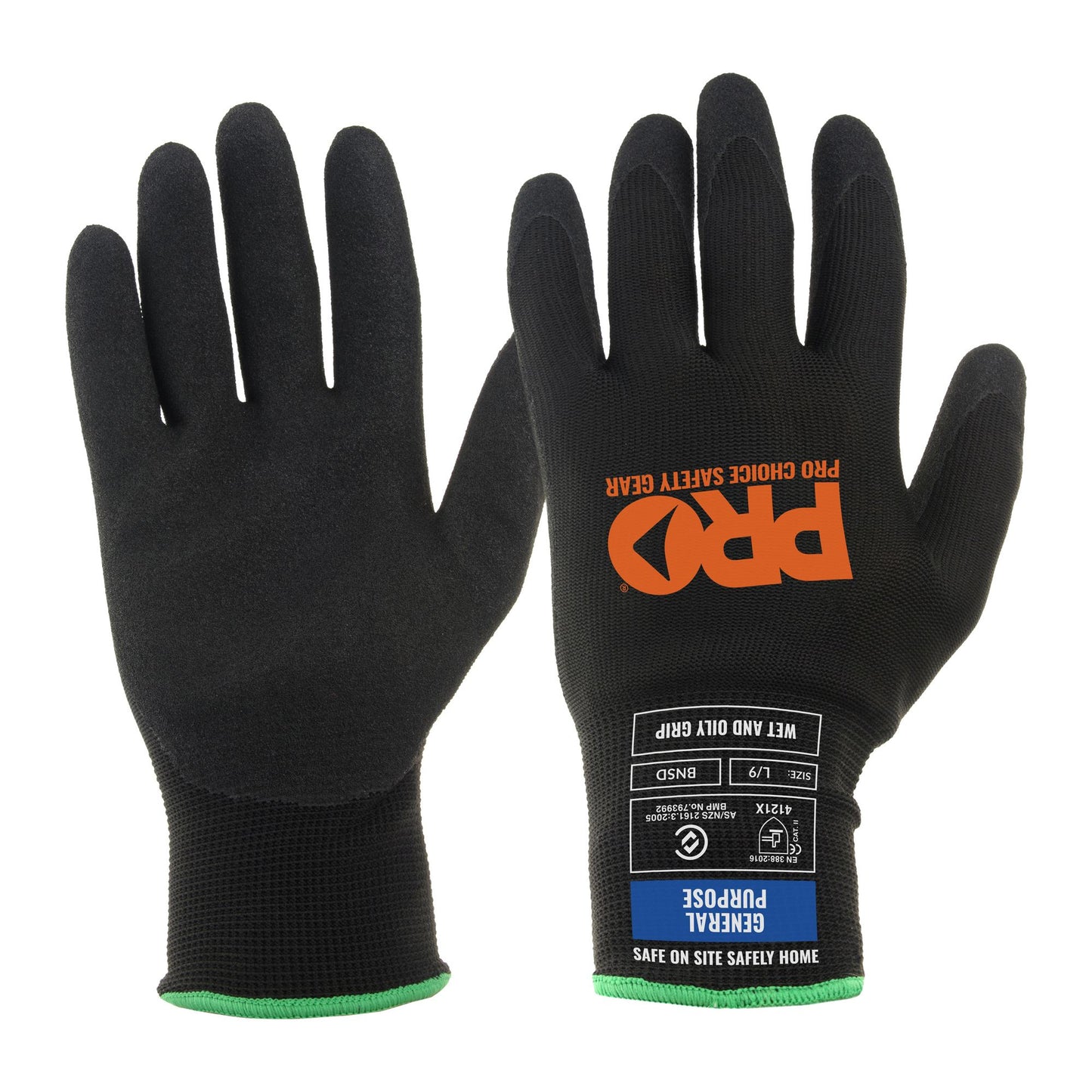Pro Choice Safety Gear Prosense Sand Grip Nitrile Glove